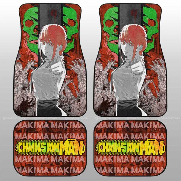 Makima SSJ Car Floor Mats Custom Car Accessories