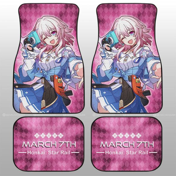 March 7th Car Floor Mats Custom Honkai Star Rail Car Accessories