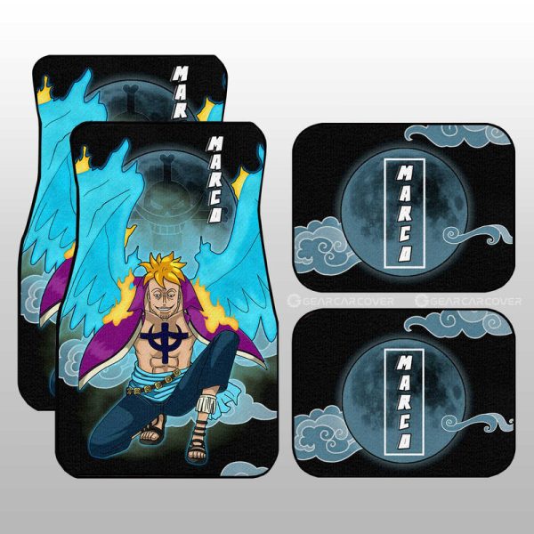 Marco Car Floor Mats Custom For One Piece Anime Fans