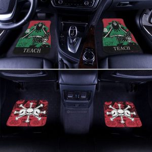 Marshall D Teach Blackbeard Car Floor Mats Custom One Piece Anime Car Accessories