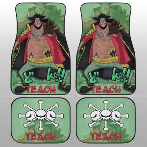 Marshall D Teach Car Floor Mats Custom One Piece Anime Car Accessories