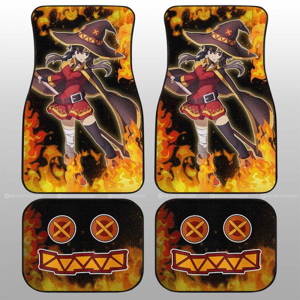 Megumin Car Floor Mats Custom Anime Car Accessories