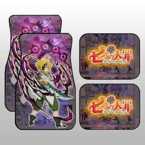 Meliodas Car Floor Mats Custom Seven Deadly Sins Anime Galaxy Manga Style