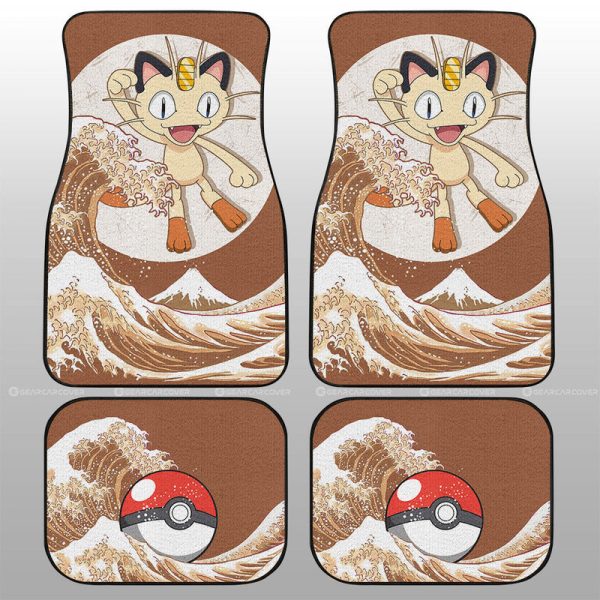 Meowth Car Floor Mats Custom Pokemon Car Accessories