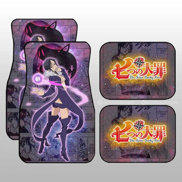 Merlin Car Floor Mats Custom Galaxy Manga Style