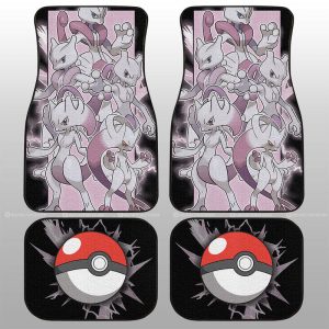 Mewtwo Car Floor Mats Custom Car Accessories For Fans