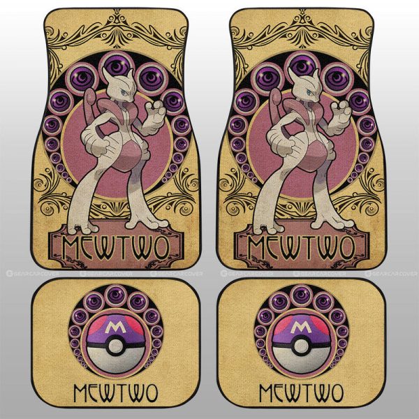 Mewtwo Car Floor Mats Custom Car Interior Accessories