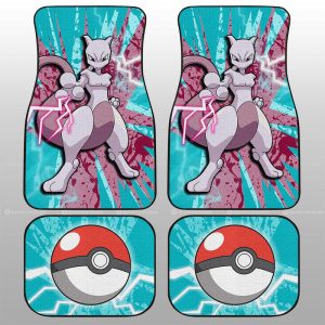 Mewtwo Car Floor Mats Custom Car Interior Accessories