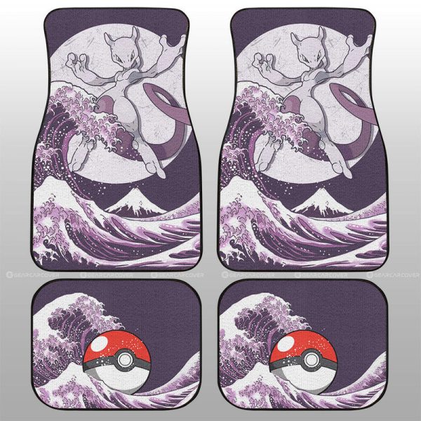 Mewtwo Car Floor Mats Custom Pokemon Car Accessories