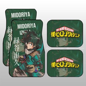 Midoriya Izuku Car Floor Mats Custom My Hero Academia Car Accessories For Anime Fans