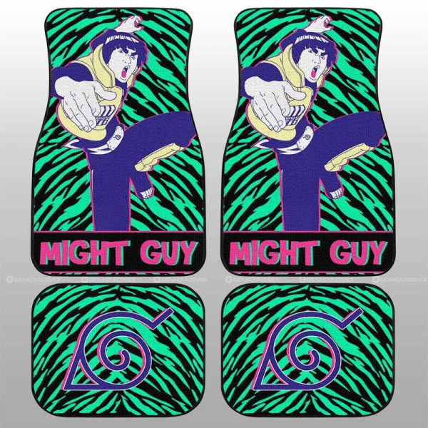 Might Guy Car Floor Mats Custom