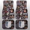 Mikasa Ackerman Car Floor Mats Custom Car Interior Accessories