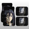 Mikasa Ackerman Quotes Car Floor Mats Custom Attack On Titan Anime Car Accessories