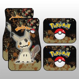 Mimikyu Car Floor Mats Custom Tie Dye Style Car Accessories