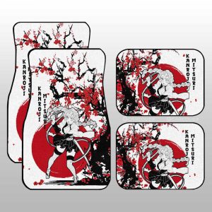 Mitsuri Car Floor Mats Custom Japan Style Anime Demon Slayer Car Accessories