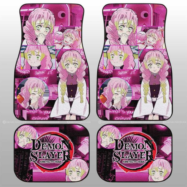 Mitsuri Kanroji Car Floor Mats Custom Demon Slayer Anime