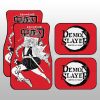 Mitsuri Kanroji Car Floor Mats Custom Demon Slayer Anime Car Accessories Manga Style For Fans