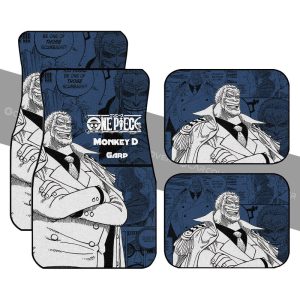 Monkey D Garp Car Floor Mats Custom Anime Mix Manga One Piece Car Interior Accessories