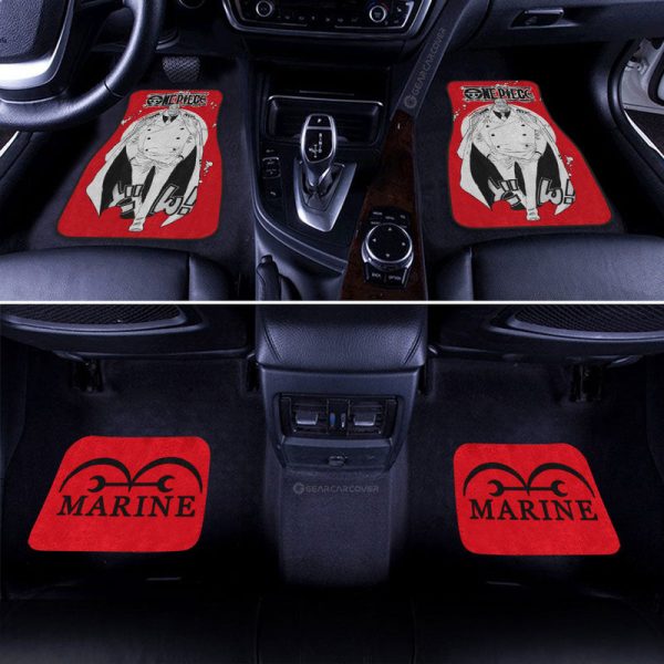 Monkey D Garp Car Floor Mats Custom One Piece Anime Car Accessories