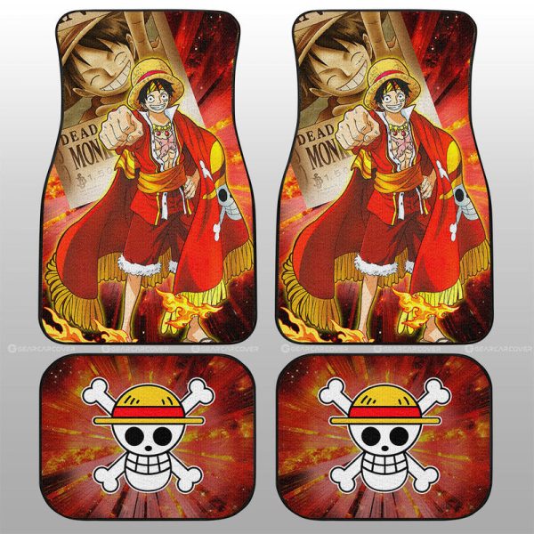 Monkey D Luffy Car Floor Mats Custom Car Interior Accessories