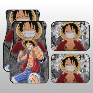 Monkey D Luffy Car Floor Mats Custom One Piece Anime Car Interior Accessories