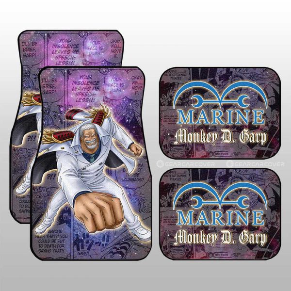 Monkey D. Garp Car Floor Mats Custom Car Accessories Manga Galaxy Style