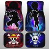 Monkey D. Luffy And Sanji Car Floor Mats Custom One Piece Anime Silhouette Style