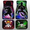 Monkey D. Luffy And Zoro Car Floor Mats Custom One Piece Anime Silhouette Style