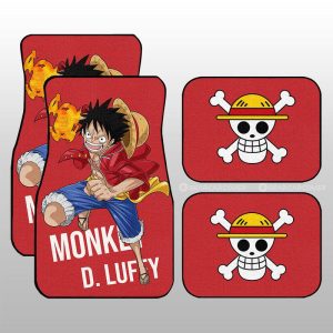 Monkey D. Luffy Car Floor Mats Custom Anime Car Accessories For One Piece Fans