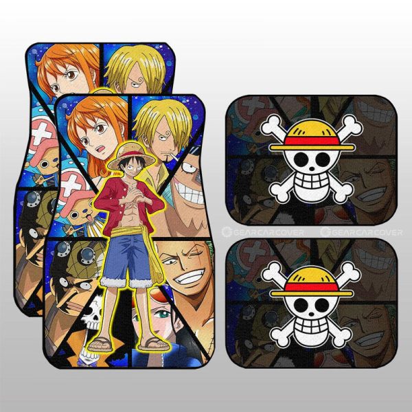 Monkey D. Luffy Car Floor Mats Custom Car Interior Accessories