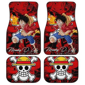 Monkey D. Luffy Car Floor Mats Custom One Piece Anime