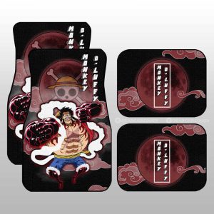 Monkey D. Luffy Gear 4 Car Floor Mats Custom Anime One Piece Car Accessories For Anime Fans