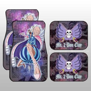 Mr. 2 Bon Clay Car Floor Mats Custom One Piece Anime Car Accessories Manga Galaxy Style