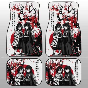 Muichiro And Obanai Car Floor Mats Custom Japan Style Demon Slayers