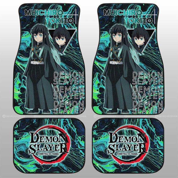 Muichiro Tokito Car Floor Mats Custom Demon Slayer Anime Car Accessories