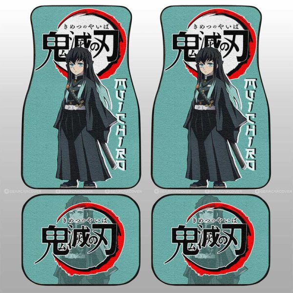 Muichiro Tokitou Car Floor Mats Custom Demon Slayer Anime Car Accessories