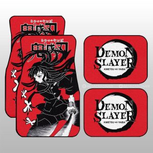 Muichirou Tokitou Car Floor Mats Custom Demon Slayer Anime Car Accessories Manga Style For Fans