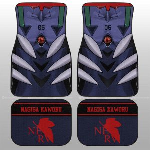 Nagisa Kaworu Car Floor Mats Custom NGE Car Interior Accessories