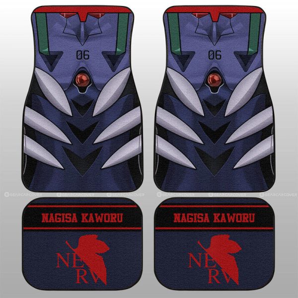 Nagisa Kaworu Car Floor Mats Custom NGE Car Interior Accessories