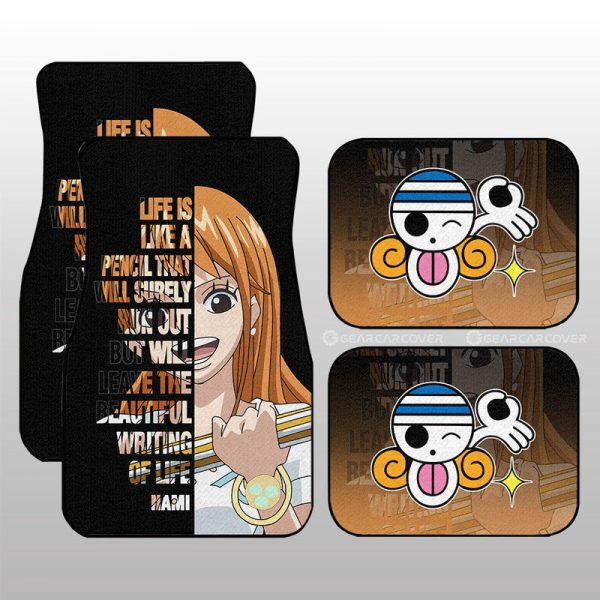 Nami Car Floor Mats Custom One Piece Anime Car Accessories