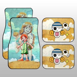 Nami Car Floor Mats Custom One Piece Map Anime Car Accessories