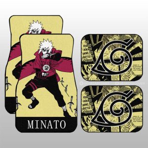 Namikaze Minato Car Floor Mats Custom Anime Car Accessories Manga Color Style