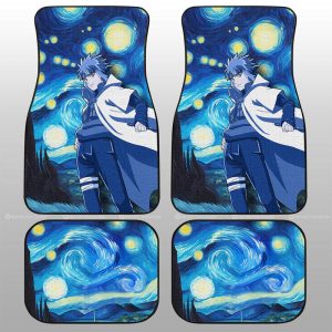 Namikaze Minato Car Floor Mats Custom Starry Night Styles