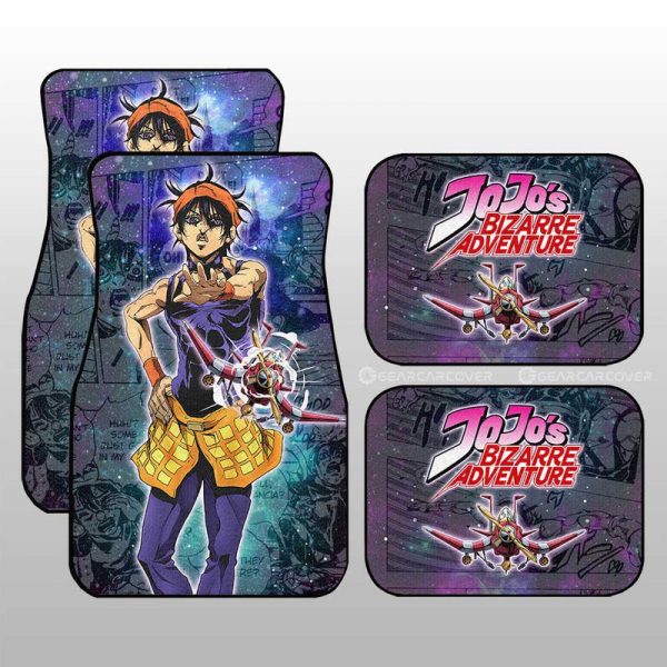 Narancia Ghirga Car Floor Mats Custom Galaxy Style JJBA Car Accessories