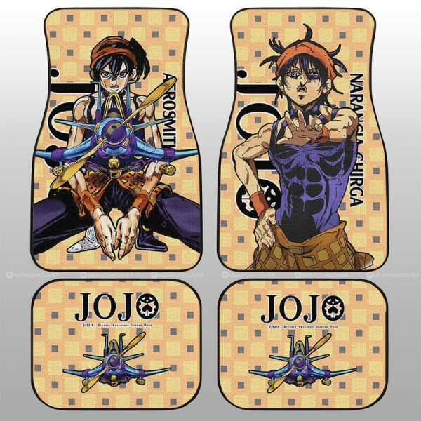 Narancia Ghirga Car Floor Mats Custom JoJo's Bizarre Adventure Anime Car Accessories