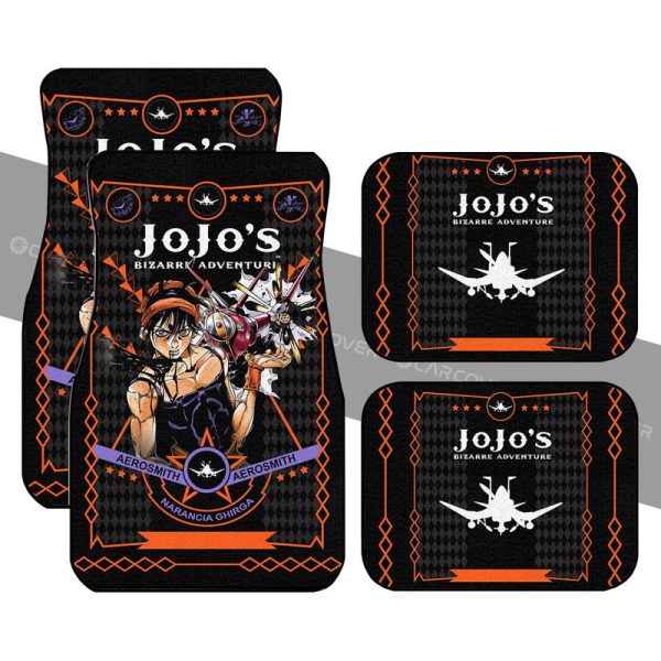 Narancia Ghirga Car Floor Mats Custom JoJo's Bizarre Anime Car Accessories