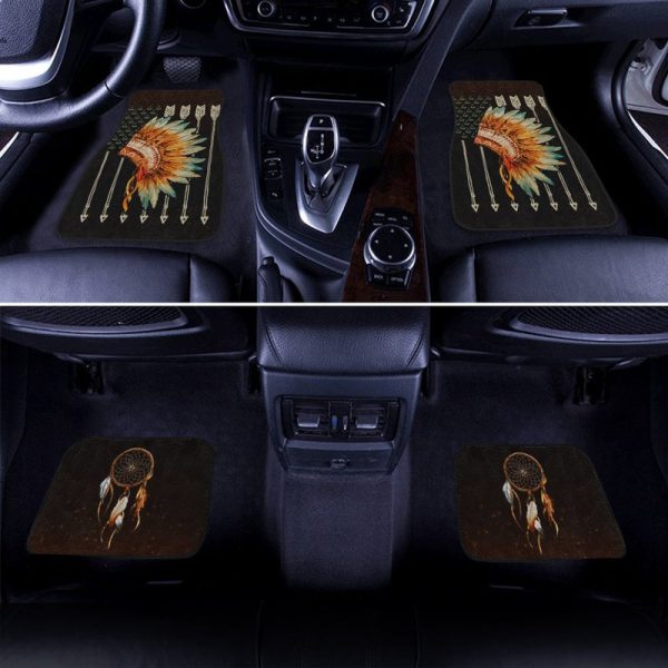 Native American Car Floor Mats Custom Dreamcatcher Car Accessories