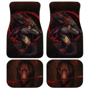 Native American Wolf Dreamcatcher Car Floor Mats