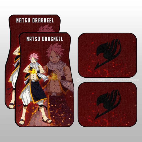 Natsu Dragneel Car Floor Mats Custom Fairy Tail Anime Car Accessories