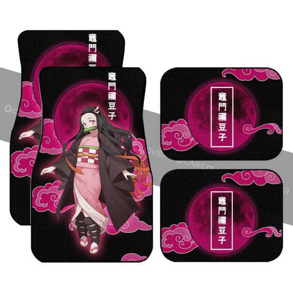 Nezuko Car Floor Mats Custom Demon Slayer Anime Car Accessories